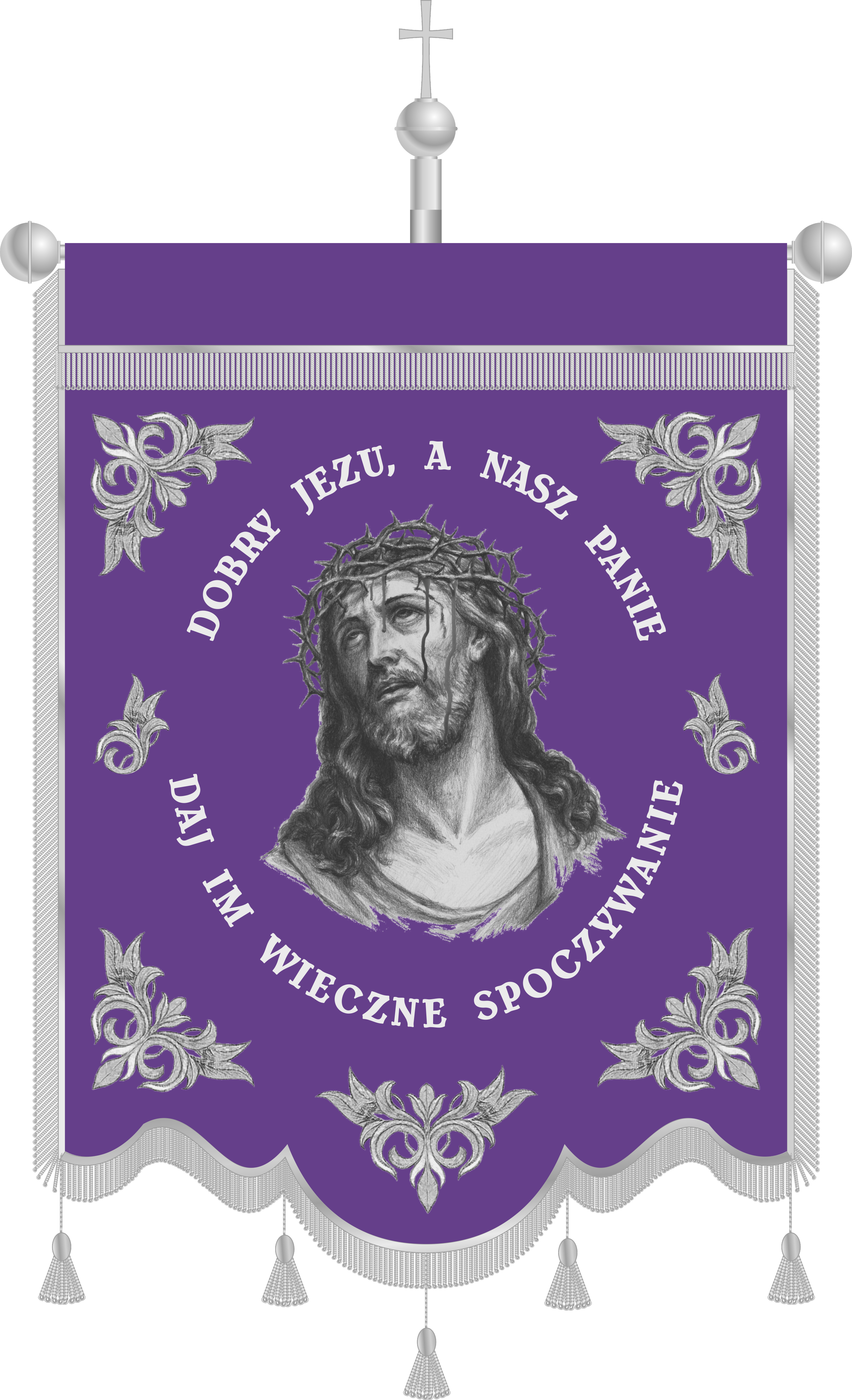 Chorągiew pogrzebowa CHP 002