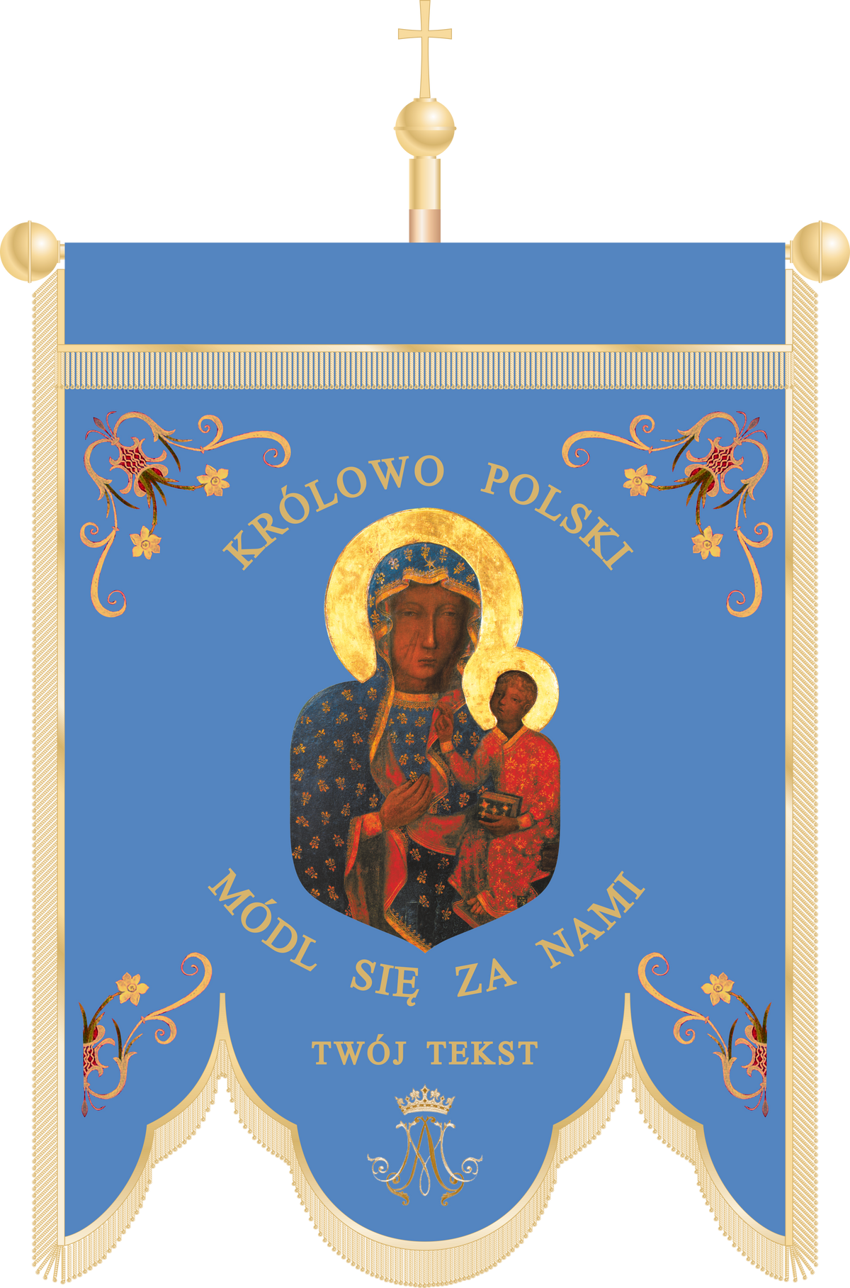 Chorągiew kościelna CHA 013