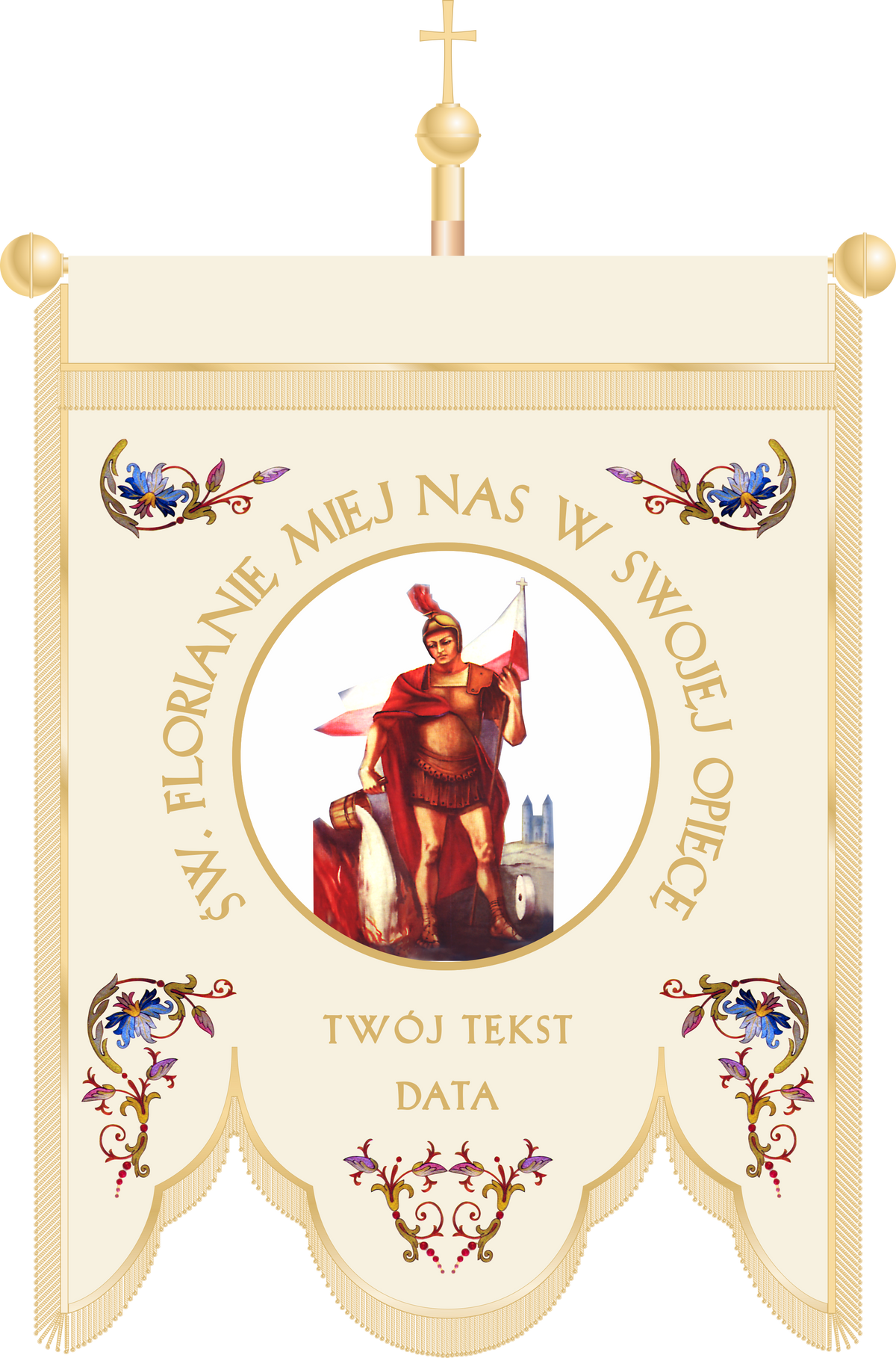 Chorągiew kościelna CHA 043