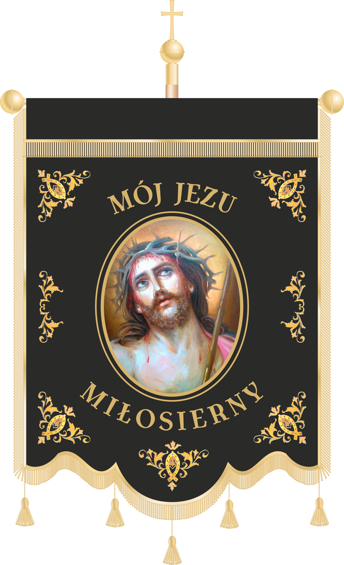 Chorągiew pogrzebowa CHP 013