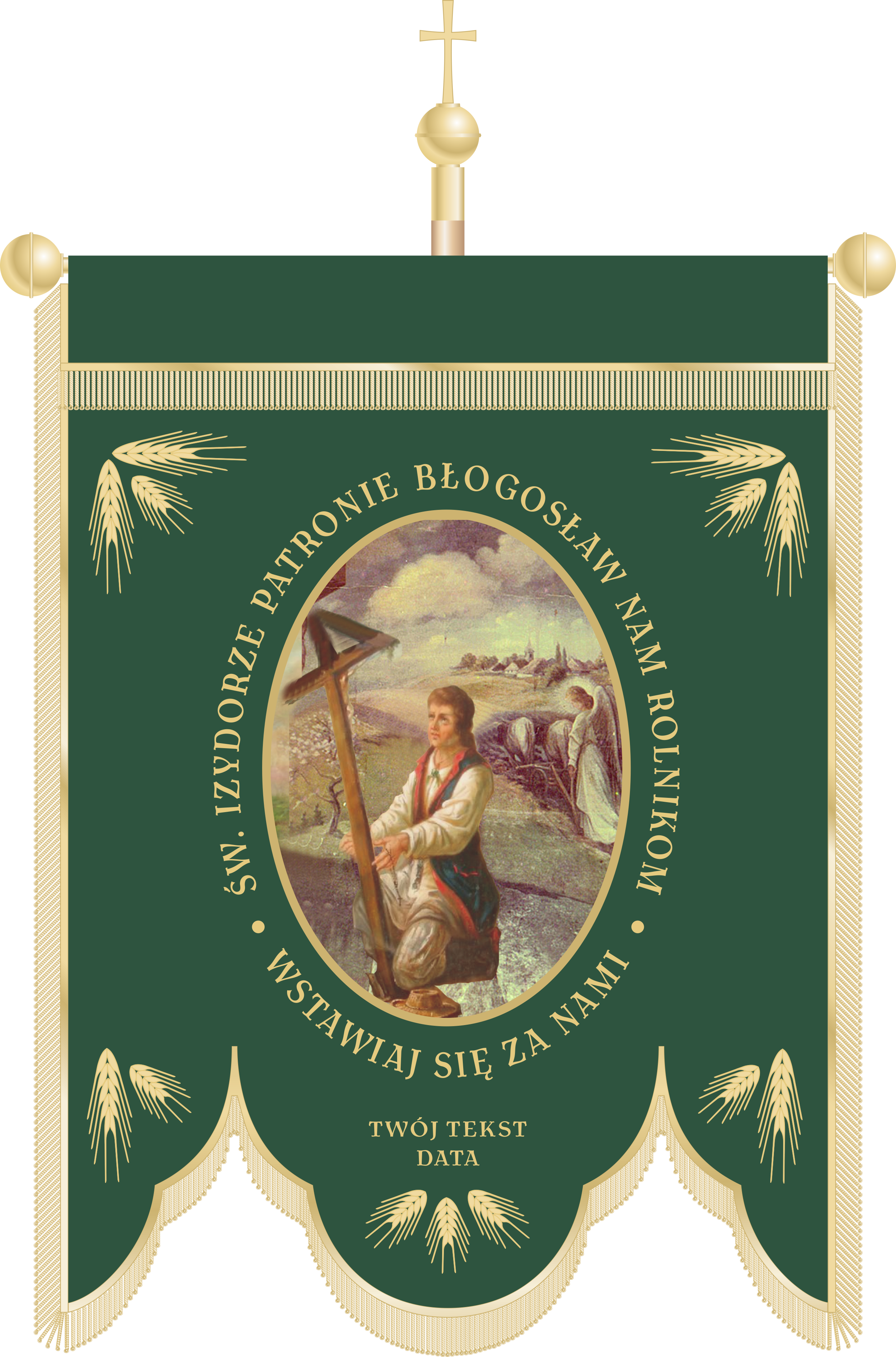 Chorągiew kościelna CHA 034