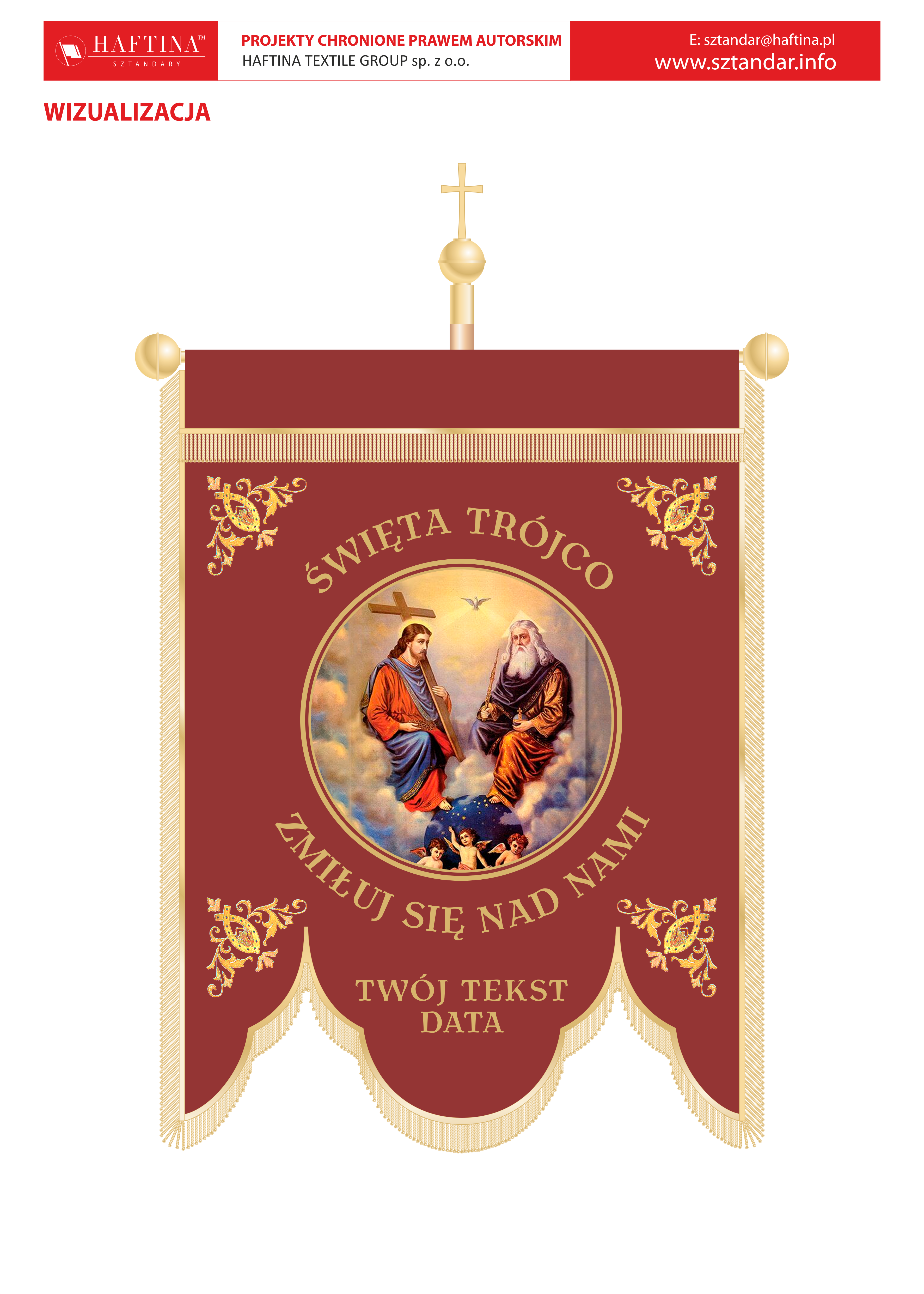 Chorągiew kościelna CHA 038