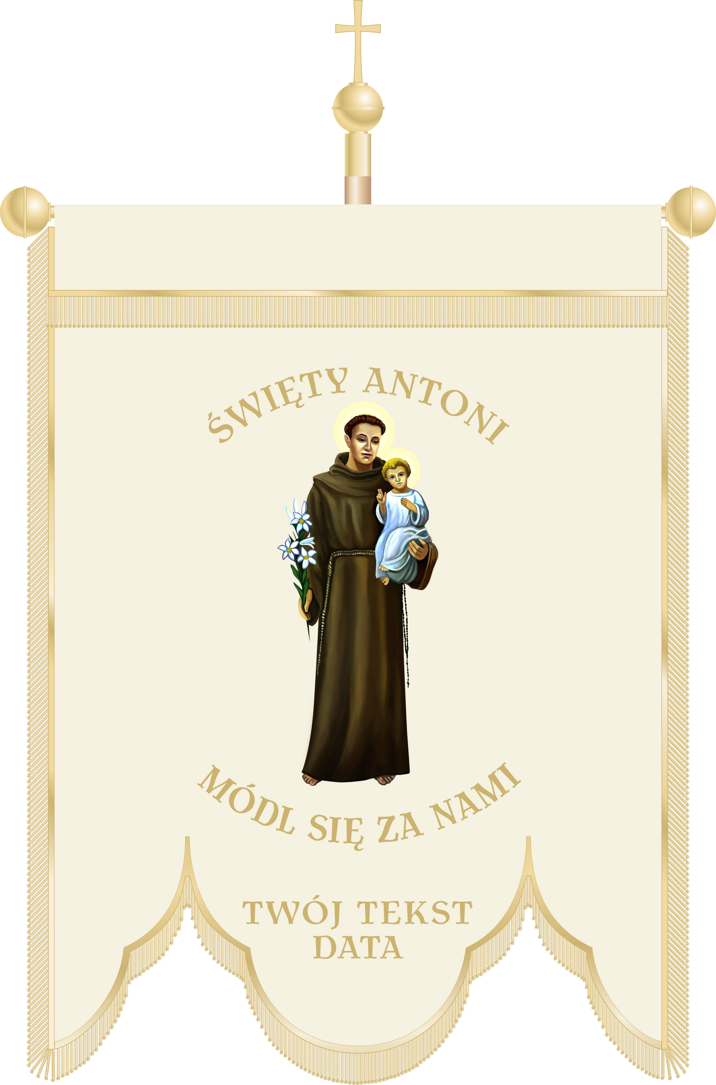 Chorągiew kościelna CHA 039