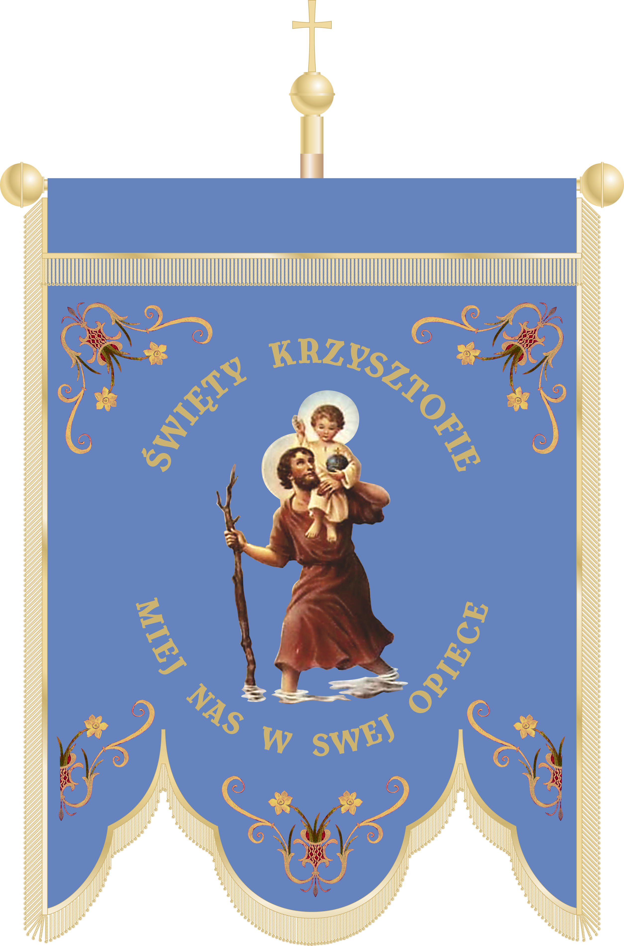 Chorągiew kościelna CHA 049