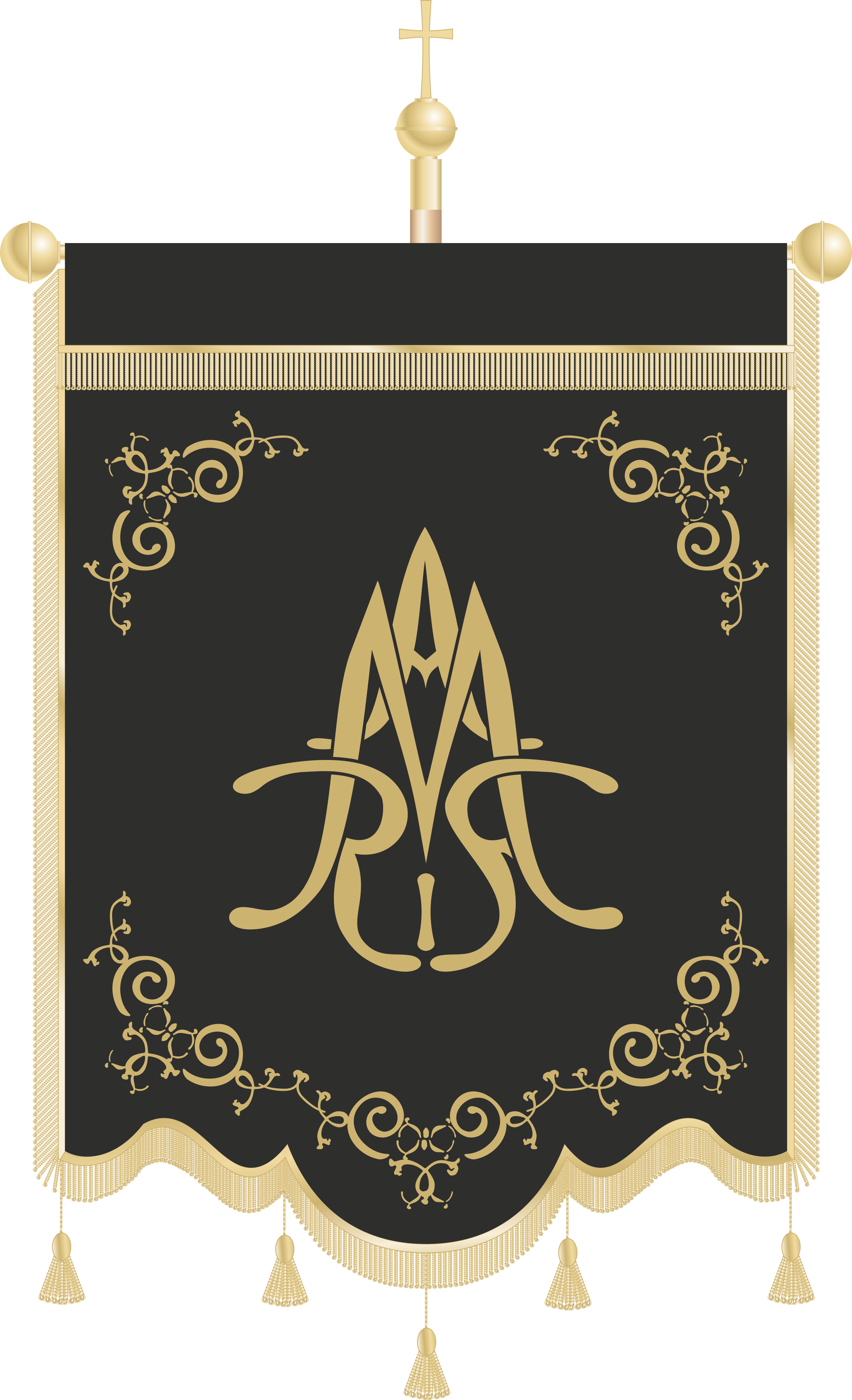 Chorągiew pogrzebowa CHP 007