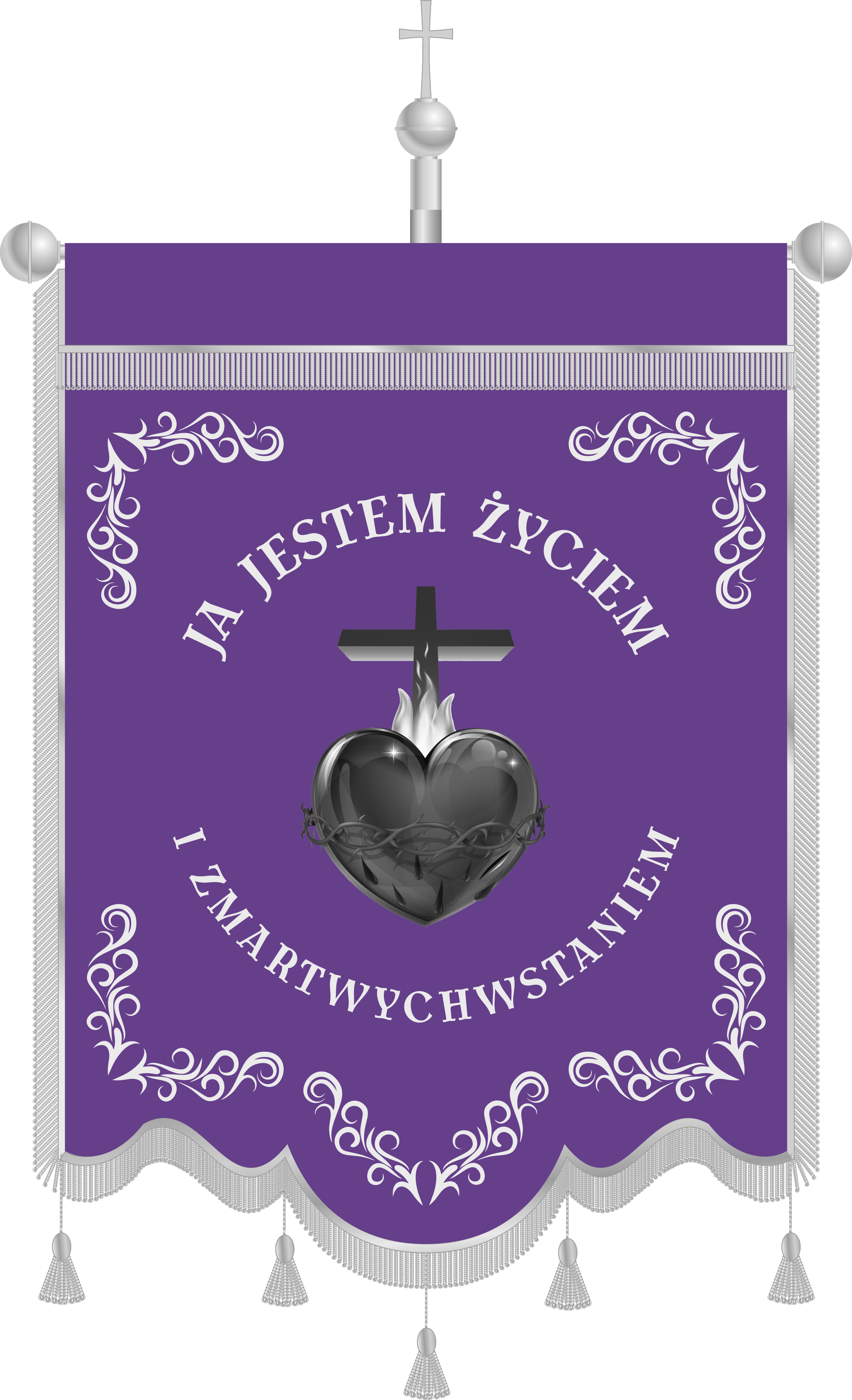 Chorągiew pogrzebowa CHP 010