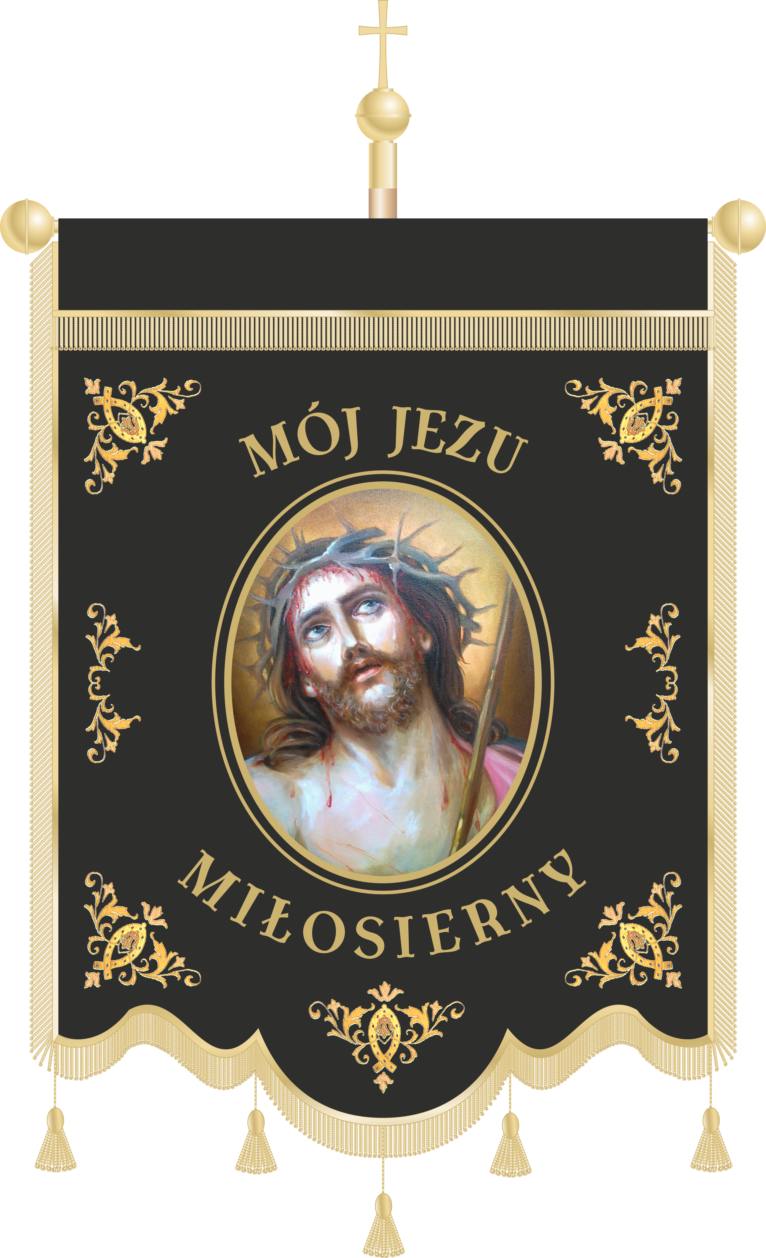 Chorągiew pogrzebowa CHP 013