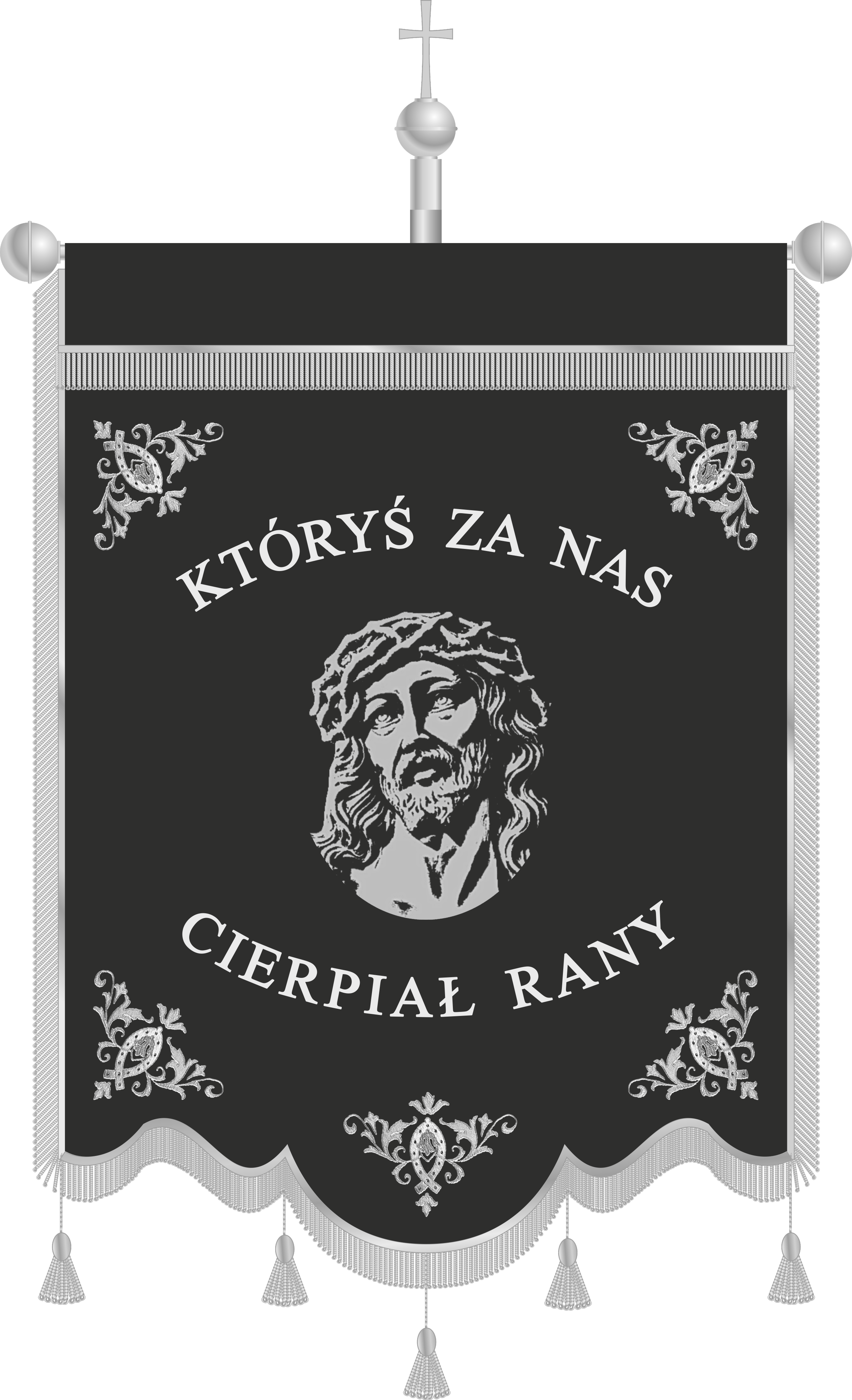 Chorągiew pogrzebowa CHP 014