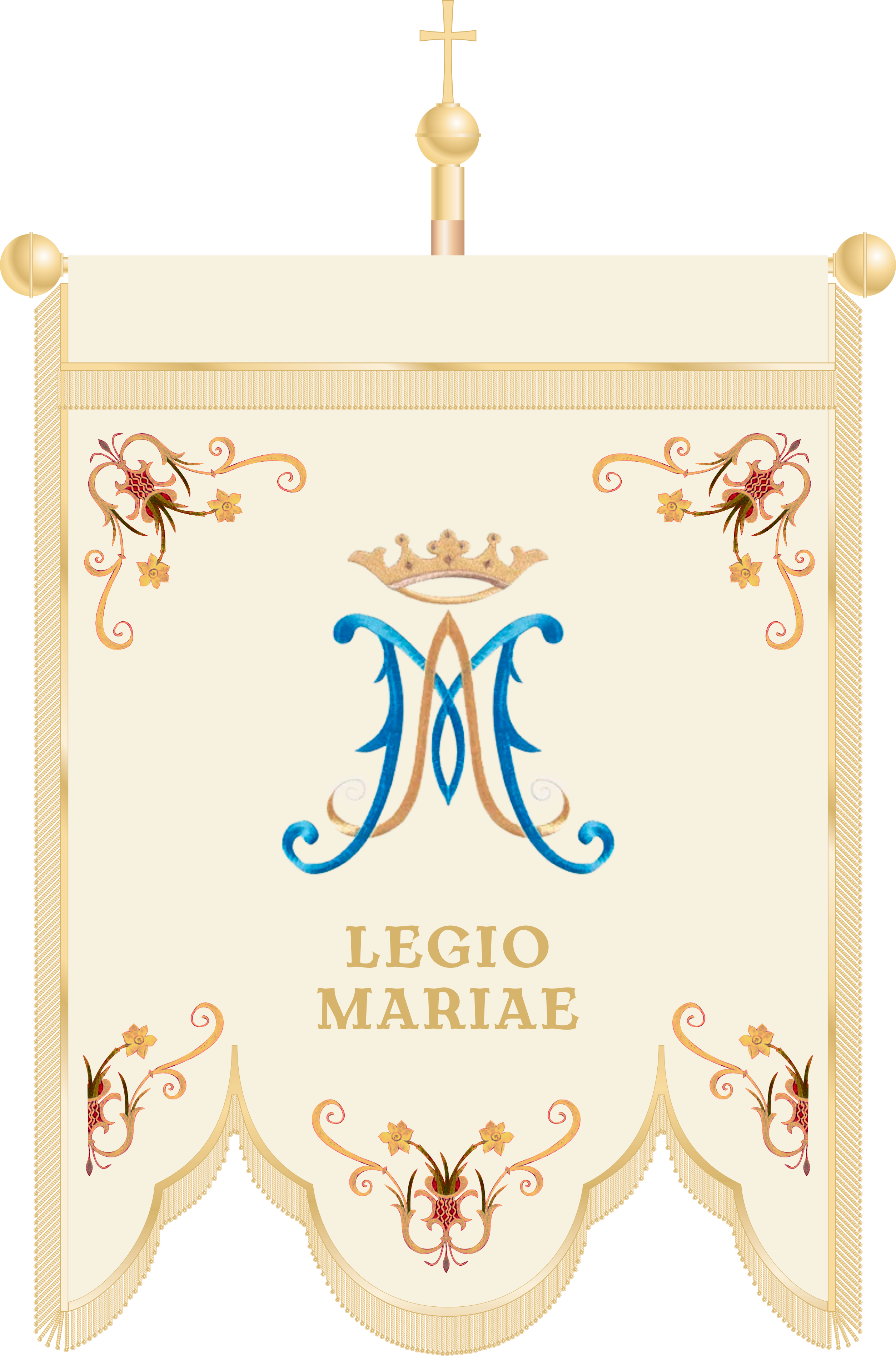 Chorągiew haftowana CHR 001 - Maryjna