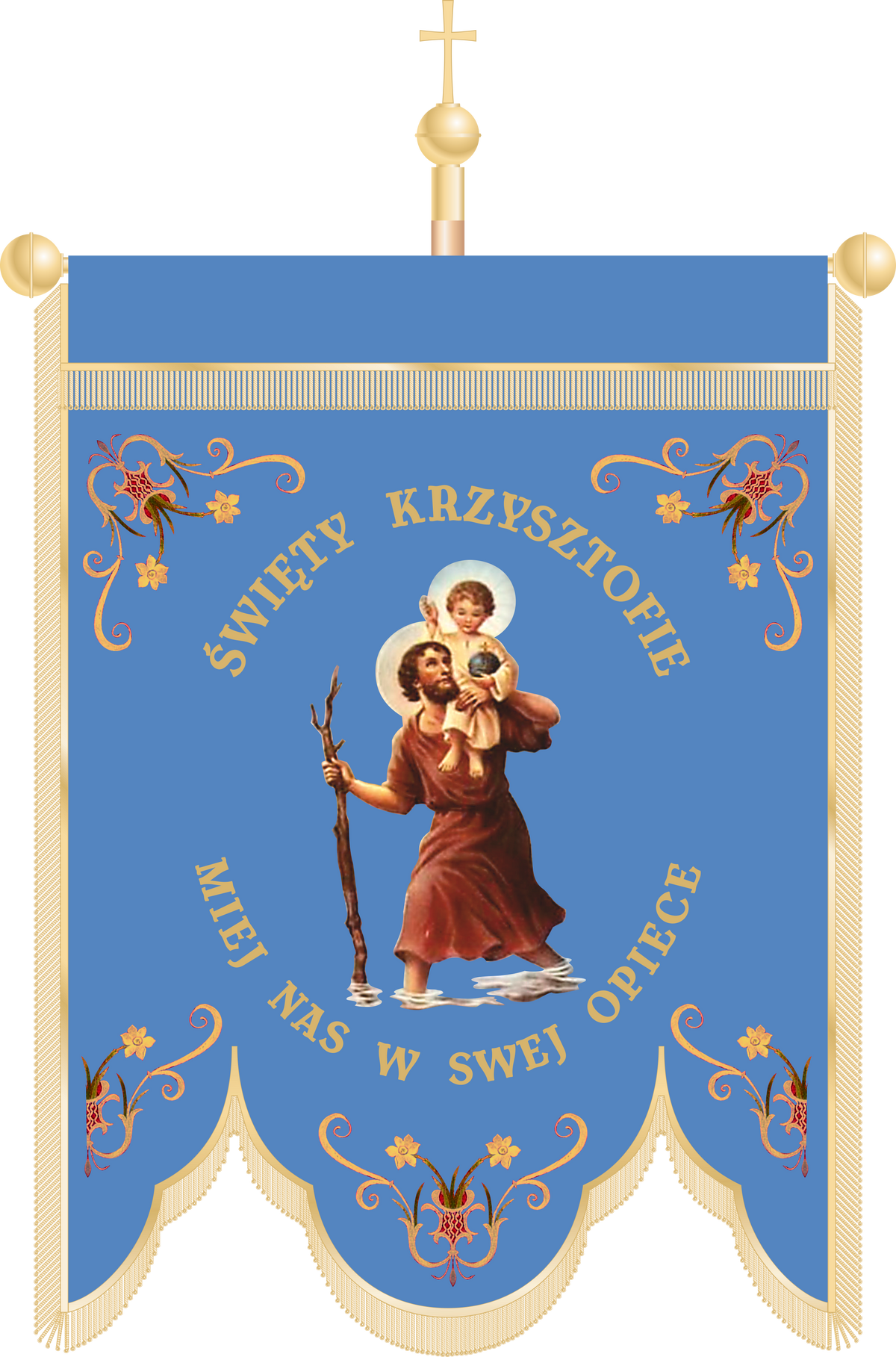Chorągiew kościelna CHA 049
