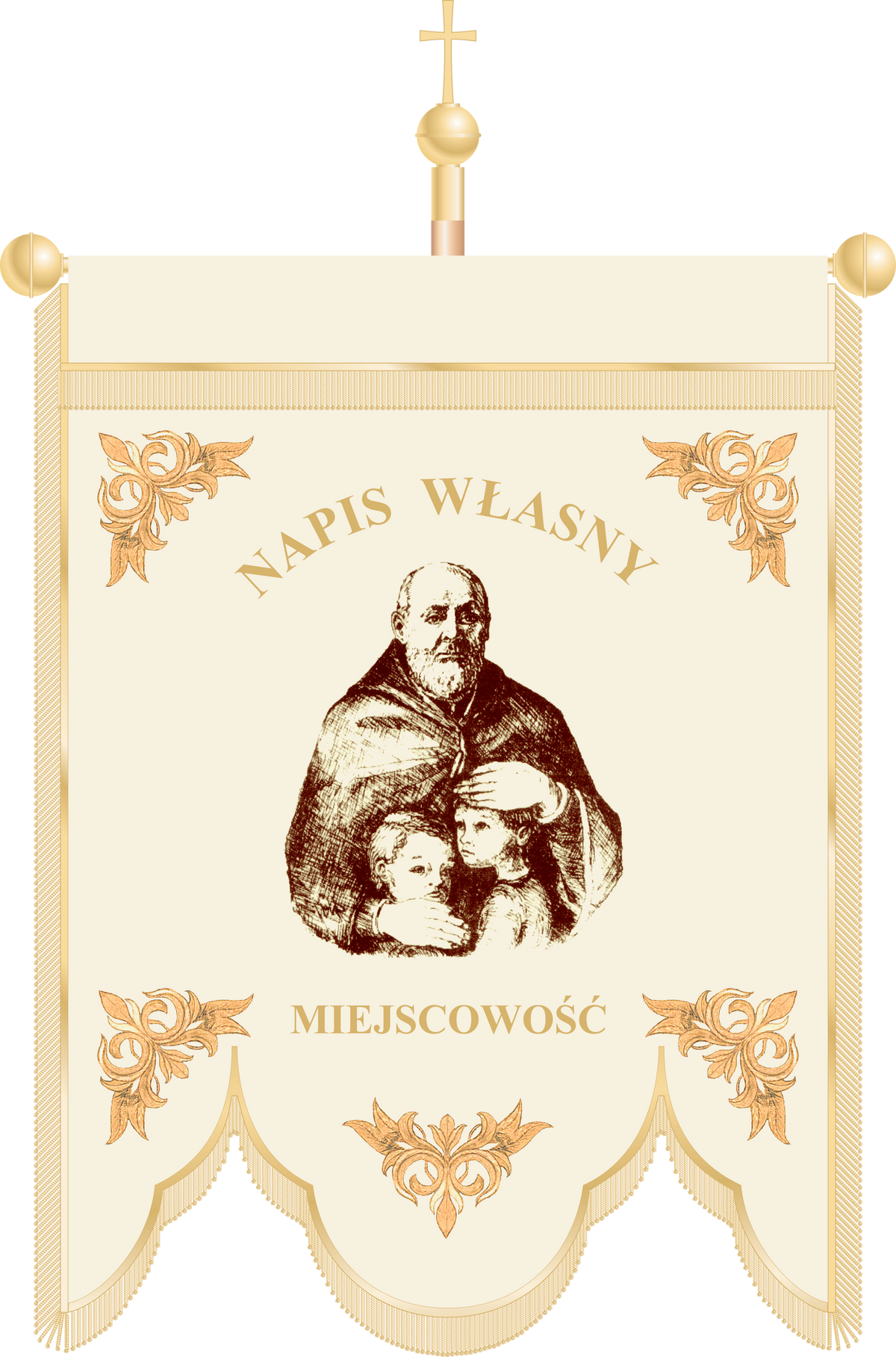 Chorągiew kościelna CHA 051