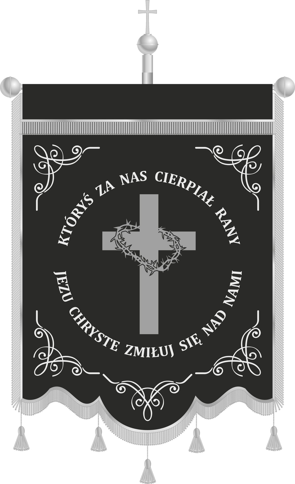 Chorągiew pogrzebowa CHP 006